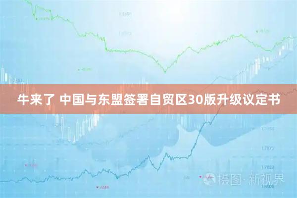 牛来了 中国与东盟签署自贸区30版升级议定书