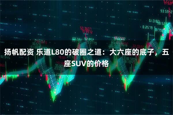 扬帆配资 乐道L80的破圈之道：大六座的底子，五座SUV的价格